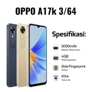 hp oppo a17k ram 3/64 [3gb + 64gb] - garansi resmi