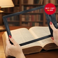 A4 Size Flat PVC Magnifier Sheet X4, Book Page Magnifying Reading Glass Lens, Full-page Magnifier fo