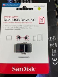 送咖啡 sandisk dual usb 16G 雙用隨身碟 OTG android 適用