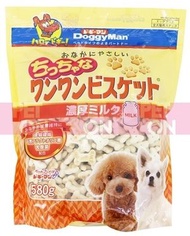 DOGGYMAN 濃厚牛奶鈣餅 小骨頭型 580g (82278) (日本平行進口) 此日期前最佳: 2026年11月30日