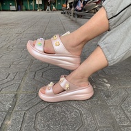 DÉP QUAI NGANG ĐẾ XUỒNG NHỰA ĐI MƯA CROCS BAND CRUSH NHŨ HỒNG CHO NỮ