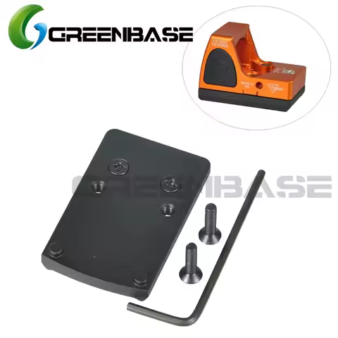 Greenbase RMR Base Mount Fit RMR Red Dot Sight for Real fire Caliber Fits for Glock 17 19 22 Pistol 