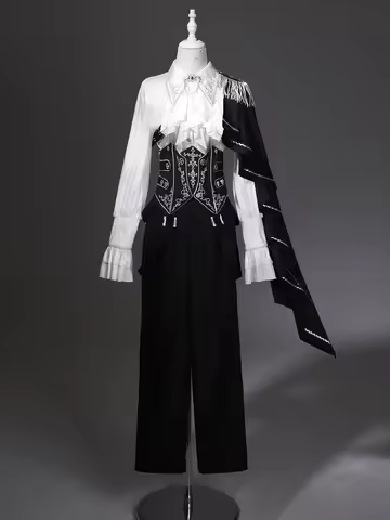 - Ouji Lolita Pants Set, Detachable Jabot & Shawl by Your Princess PRE ORDER / 1 month