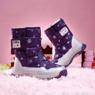 bluecoral.sg Ready Stock Children's Shoes Snow Boots  Cotton Fleece-Fleece Ski Warm Anti-Ski Student