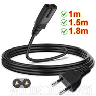 European 2 Pin To C7 Power Cord - IEC320 C7 Power Extension Cord - C7 Figure 8 Charger - EU Plug 2-P