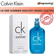 Calvin Klein cK One Summer 2018 EDT for Unisex (100ml Tester) Men Women Eau de Toilette 1 Blue [Brand New 100% Authentic Perfume/Fragrance]