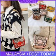 N354 READY STOCK MYFOOYIN Borong Woman Handbag Chain Pearl Square Sling Bag Women Beg Jelly Mini Tan
