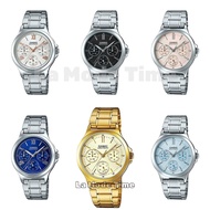 CASIO STAINLESS STEEL LADIES WATCH LTP-V300D LTP-V003G-9E