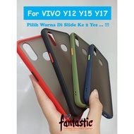 Case Color Doff Matte Transparan Hard Softcase VIVO Y12 Y15 Y17
