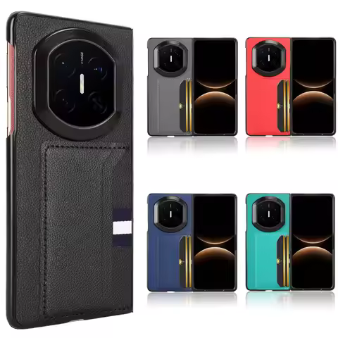 For Huawei Mate X7 Case Luxury PU Leather Card Slots Hard Back Cover Case For Huawei Mate X7 X 7 Mat