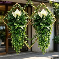 HUIMAO Artificial Eucalyptus Hanging Plant, Realistic Simulated Eucalyptus Wall Vine Set, Modern Dec