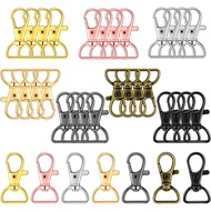 5/35pcs rotary buckle lanyard hook key buckle clasp lobster claw buckle metal hook buckle belt D rin