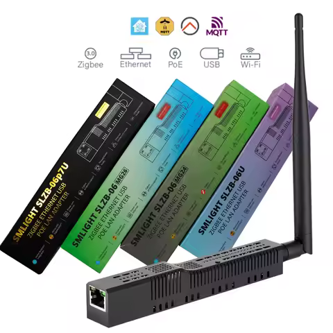 SMLIGHT SLZB-06 Zigbee 3.0 to Ethernet WiFi gateway,USB,coordinator with PoE, works with Zigbee2MQTT