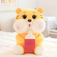 Gấu Bông Hổ Ôm Bình Sữa Cute Size 35Cm Thú Nhồi Bông Hổ Bú Bình