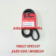[1PC][5PK1137] FAN BELT VBELT FAN BELT HONDA JAZZ GD3 JAZZ VTEC GD3/ JAZZ IDSI GD3/ MOBILIO/ - HONDA