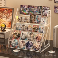 Display Rack Shelf Acrylic Stepped Sheet Desktop Let's Believe Bar Colored Paper Five-Layer Photocar