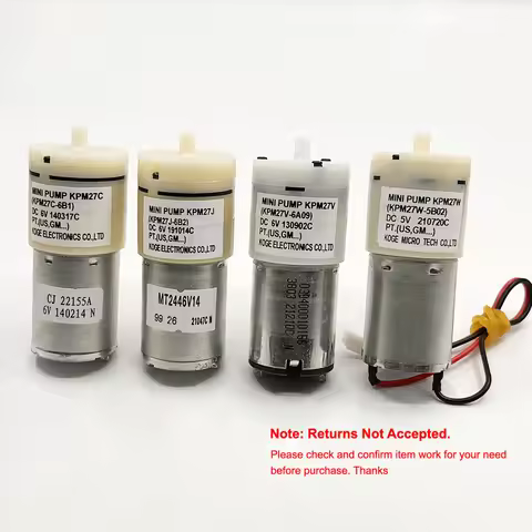 KOGE KPM27C/KPM27J/KPM27V Air Pump DC 5V 6V Mini 370 Motor Diaphragm Air Pump for Sphygmomanometer/ 