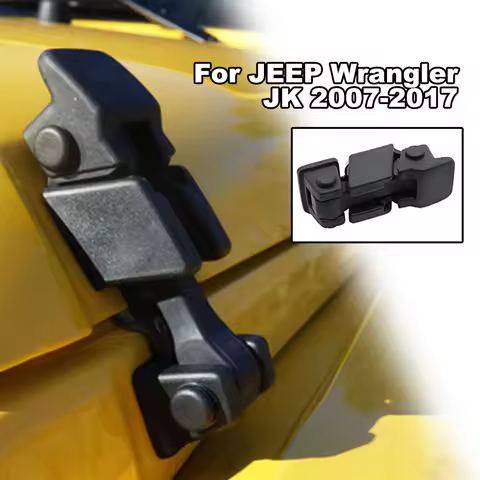 2x Bonnets Hood Latch Cover Lock For Jeep Wrangler 1997-2018 Retrofit Parts TJ Engine Decoration JK 