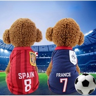 Pet World Cup Football Shirt Dog Cat Athlete's sport shirt