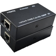 60M HDMI Extender Repeater LAN CAT 5E/6 Cable 3D Video Expansion Full HD 1080P