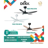 DEKA 56'' DC MOTOR CEILING FAN WITH REMOTE CONTROL - F5DC PRO BG / F5DC PRO GYW / F5DC PRO MTW