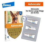 Advocate Dog XL Extra Large Medicine For Dog Fleas Drops 25-40KG Tube 4.0 ML