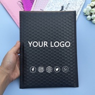 50PCS Custom logo Foil Bubble mailer Packaging Padded Mailer Shpping Bags Postal Mailers Bubble Mail
