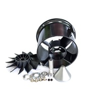 QX-MOTOR 70mm QF2827 EDF 12 Blades Ducted Fan with Brushless Motor 2600kv/1800kv Brushless Motor Use