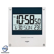 Casio ID-11S-2D ID11S ID11 ID-11 Digital Thermometer 12-24 hrs Format  Full Auto Wall Clock