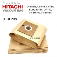 10 pcs Replacement Hitachi Vaccum Bag Dust bag Suitable For CV-BM16 CV-T45 CV-T50 BL16 BU16S CV-T40 