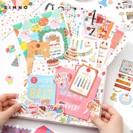 Handbook Material Pack Love Words Note Series Korean Style ins Style Material Paper Die-cut Stickers