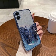 Samsung A06 4G A06 5G A07 SoftCase Luxury Glitter Butterfly Casing