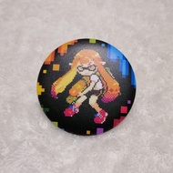Pixel Inkling Splatoon Button Pin