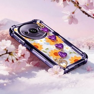 VRQR Cover for Xiaomi Redmi A3 A3X 4G A1 2022 A2 2023 Poco C61 4G Summer Orange Series Clear Anti Dr