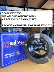 KAWAT CO WELDMAX KAWAT LAS STAINLESS MIG ER308LSi 0.8 MM 1 ROLL 125KG