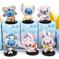 1pc/3pcs/6pcs Stitch Interstellar Baby Animal Party Blind Box Play Peripheral Anime Handmade Cartoon