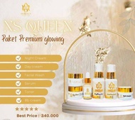 NS QUEEN ECER & PAKET GLOWING SERUM GOLDEN / BASIC GLOWING