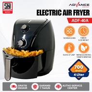 Advance ADF-40A Electric Air Fryer 4 Ltr Capacity Oil-Free Fryer ADF 40A /700 Watt Official Advance 
