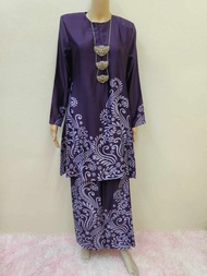Baju Kurung Riau Batik Misha #KB23094 Satino Silk BBStml