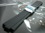 錶帶屋  完全替代Oris 豪利時 TT1機械錶F1胎紋頂級矽膠錶帶非劣質膠帶