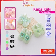 EC DO-P615 Baby Girls Short Socks with Ribbon Floral Lace Pattern / Cute Girls Socks / Imported Baby