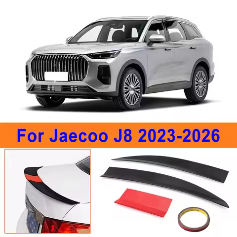 For Jaecoo J8 2023-2026 3-Section ABS Rear Trunk Spoiler 115-125cm Adjustable Sports Decor Top Wing 