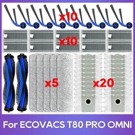 Compatible For ( ECOVACS DEEBOOT T80 PRO OMNI / T80 OMNI ) Accessories Roller Side Brush Hepa Filter
