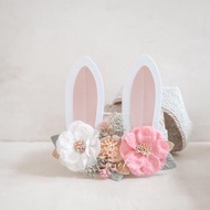 Littlesosete - Bunny Ears Headband - Baby Bandana - Baby Headband