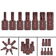 Electric Screwdriver Bits Set for Wrench 30mm Length T20 to T55 Hex Shank Tools