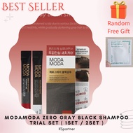 Modamoda Zero Gray Black Shampoo Trial Set(Boosting 1 + Black 6) / Korean Popular Hair Care Set
