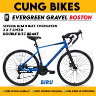 Sepeda Balap ROAD BIKE Evergreen Rapier 210 R Roadbike 700C 6061 alloy carbon look