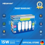 YTP52Z2 LED Stick Light 15W E27 MEGAMAN Package