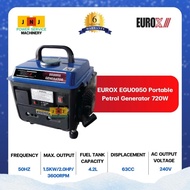 EUROX EGU0950 Portable Petrol Generator 720W 2-Stroke Power Generator