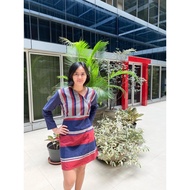 Ethnic dress/ woven dress blue dress